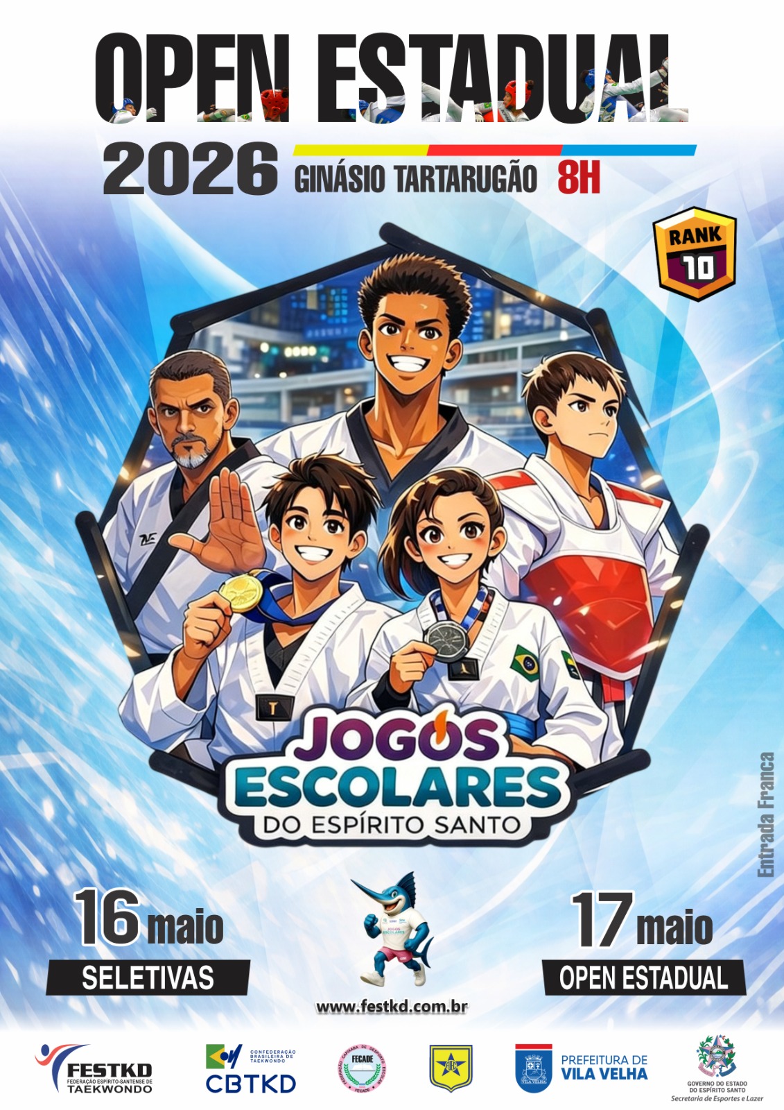 Alunos do Projeto “Um Golpe Contra as Drogas” conquistam medalhas no Open Estadual 2026
